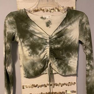 Green tye die longsleeve